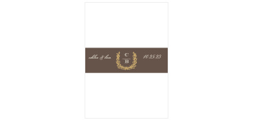 Charming Woods Foil Wedding Belly Bands