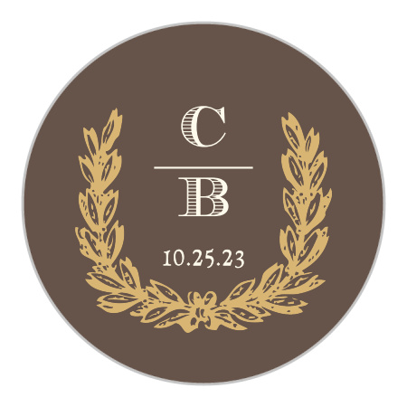 Charming Woods Foil Wedding Stickers