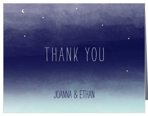 Pretty Lights Foil Wedding Thank You Cards