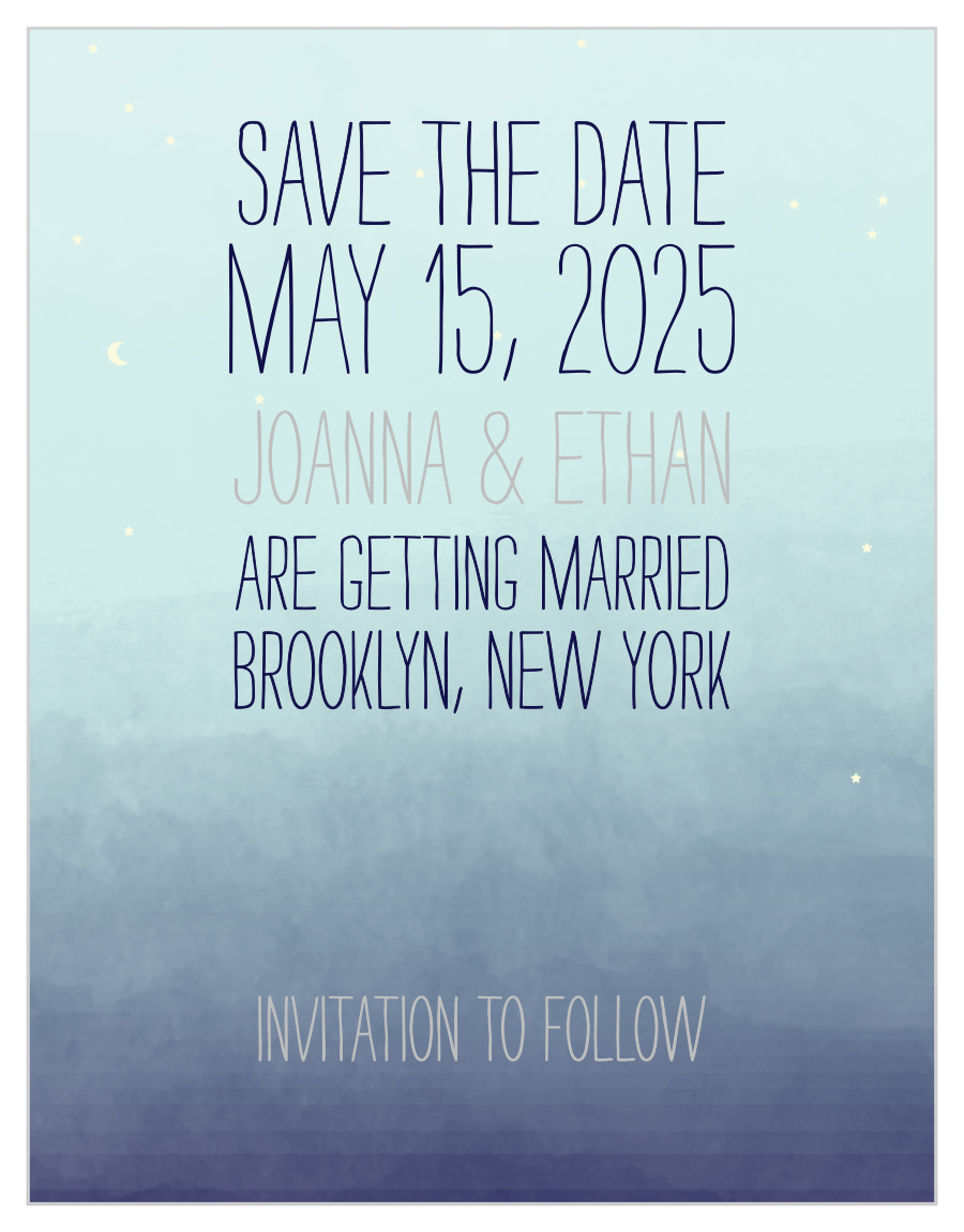 Pretty Lights Foil Save the Date Magnets