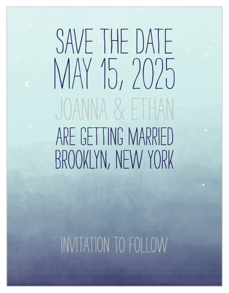 Reserve your spot on your guests' calendars with the Pretty Lights Foil Save-the-Date Cards from the Love vs Design Collection at Basic Invite.