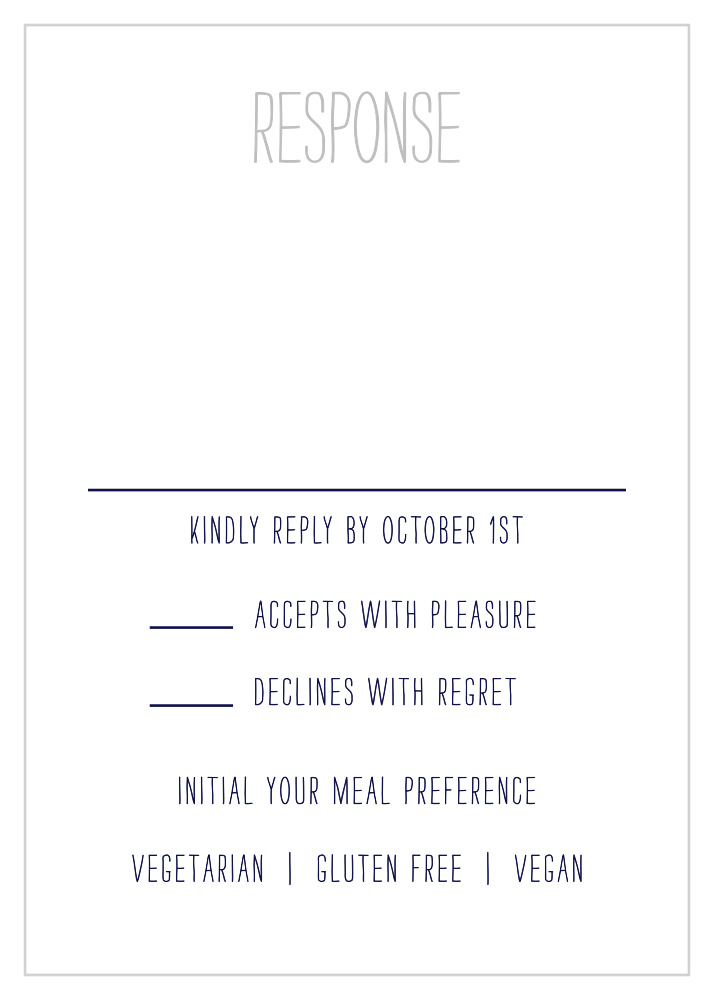 Pretty Lights Foil Response Cards