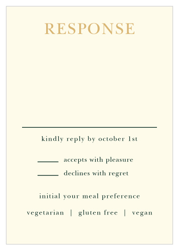 Deco Love Foil Response Cards