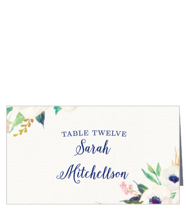 Watercolor Anemone Place Cards