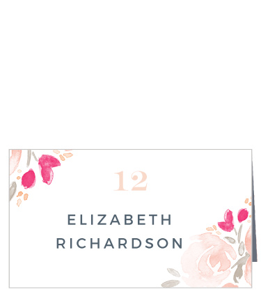 Watercolor Bouquet Place Cards