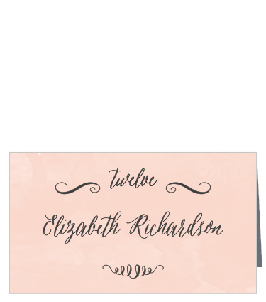 Watercolor Script Place Cards