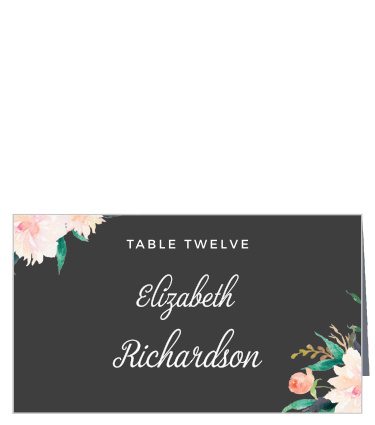 Create beautiful place cards with the Blossoming Love Place Cards. 