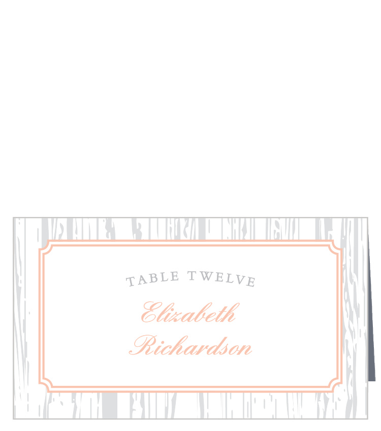 Rustic Wreath Place Cards