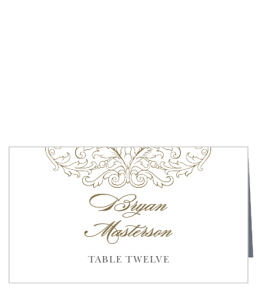 Vintage Damask Place Cards