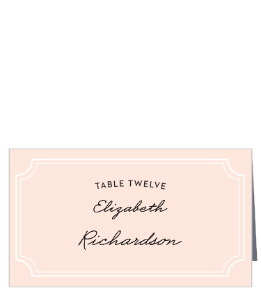 Type Frame Place Cards