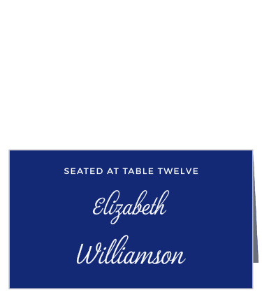 The Script Emblem Place Cards simple design is classy and elegant.  