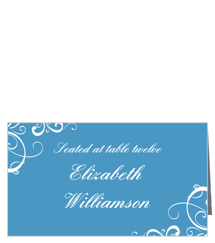 Simple Swirls Place Cards