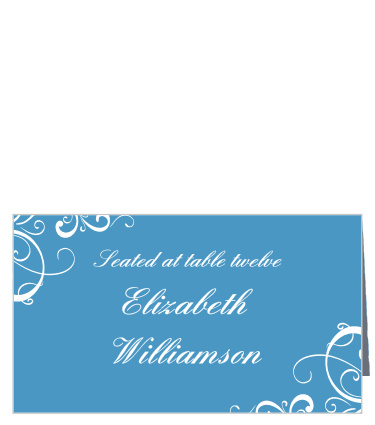 Simple Swirls Place Cards