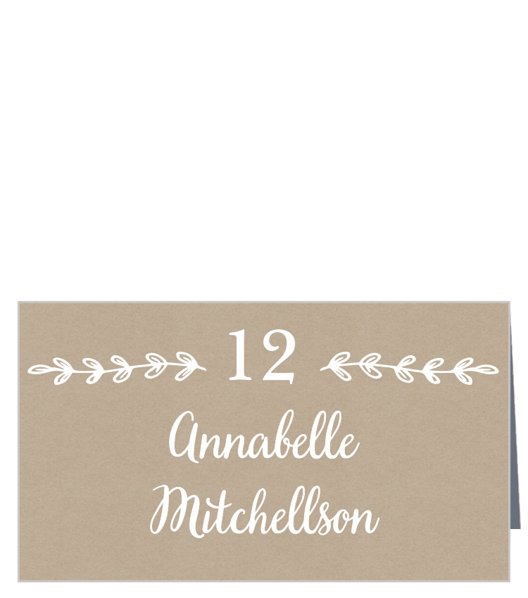 Rustic Country Place Cards