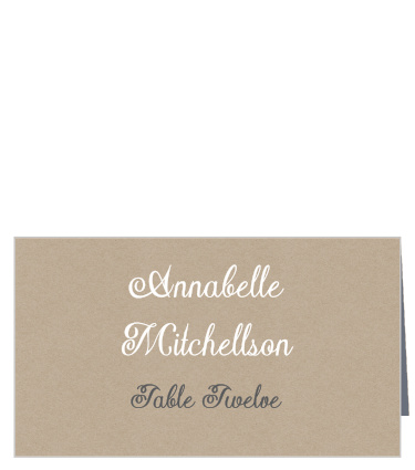 Elegant Kraft Place Cards