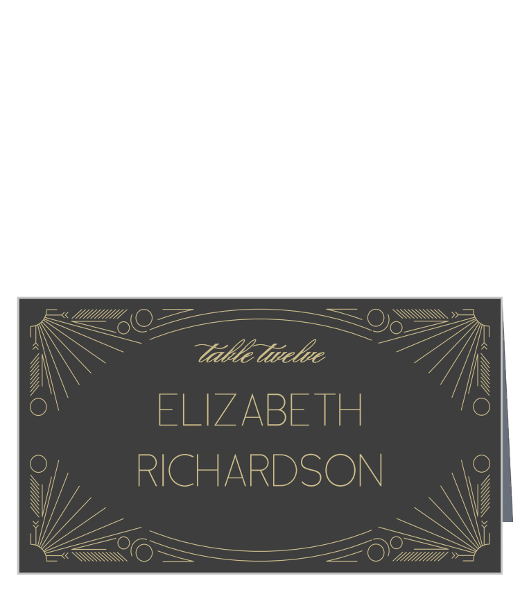 Framed Art Deco Place Cards
