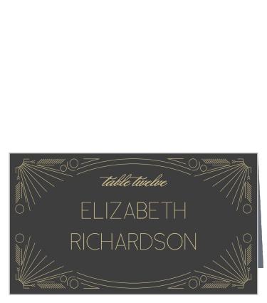 Keep your reception seating organized with the elegant style of the Opulent Frames Place Cards.