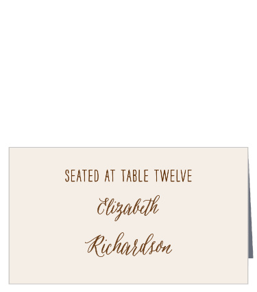 Organize reception seating with the simple, contemporary style of the Drawn Together Place Cards.