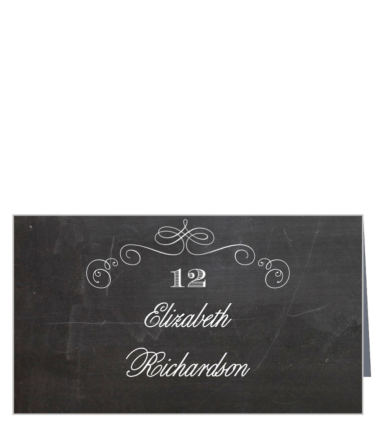 Fancy Chalkboard Place Cards