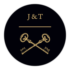 Personalize your wedding stationery even more with the Antique Chic Foil Stationery Stickers.