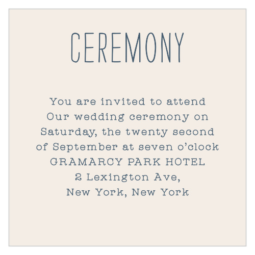 Cross Stitched Ceremony Cards