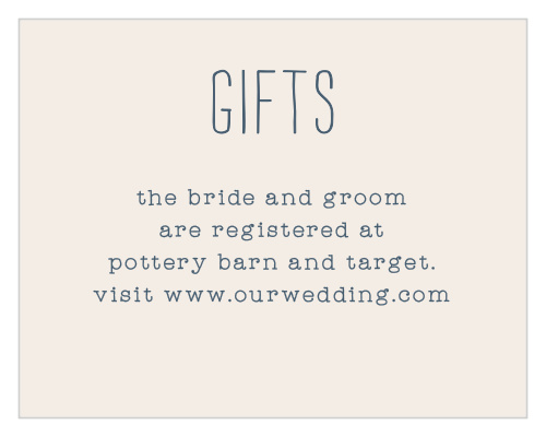 Cross Stitched Registry Cards