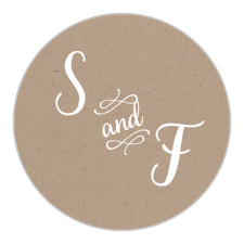 Accent your wedding stationery with the warmth of the Rustic Country Stickers. 