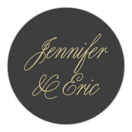 Modern Forever Wedding Stickers