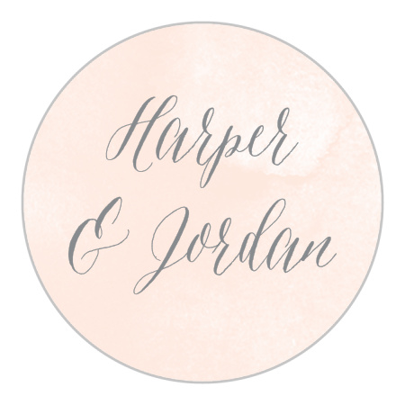 Dip Dye Wedding Stickers