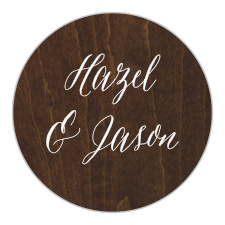 Decorate your country-themed wedding stationery with the Rustic Wood Stickers. 