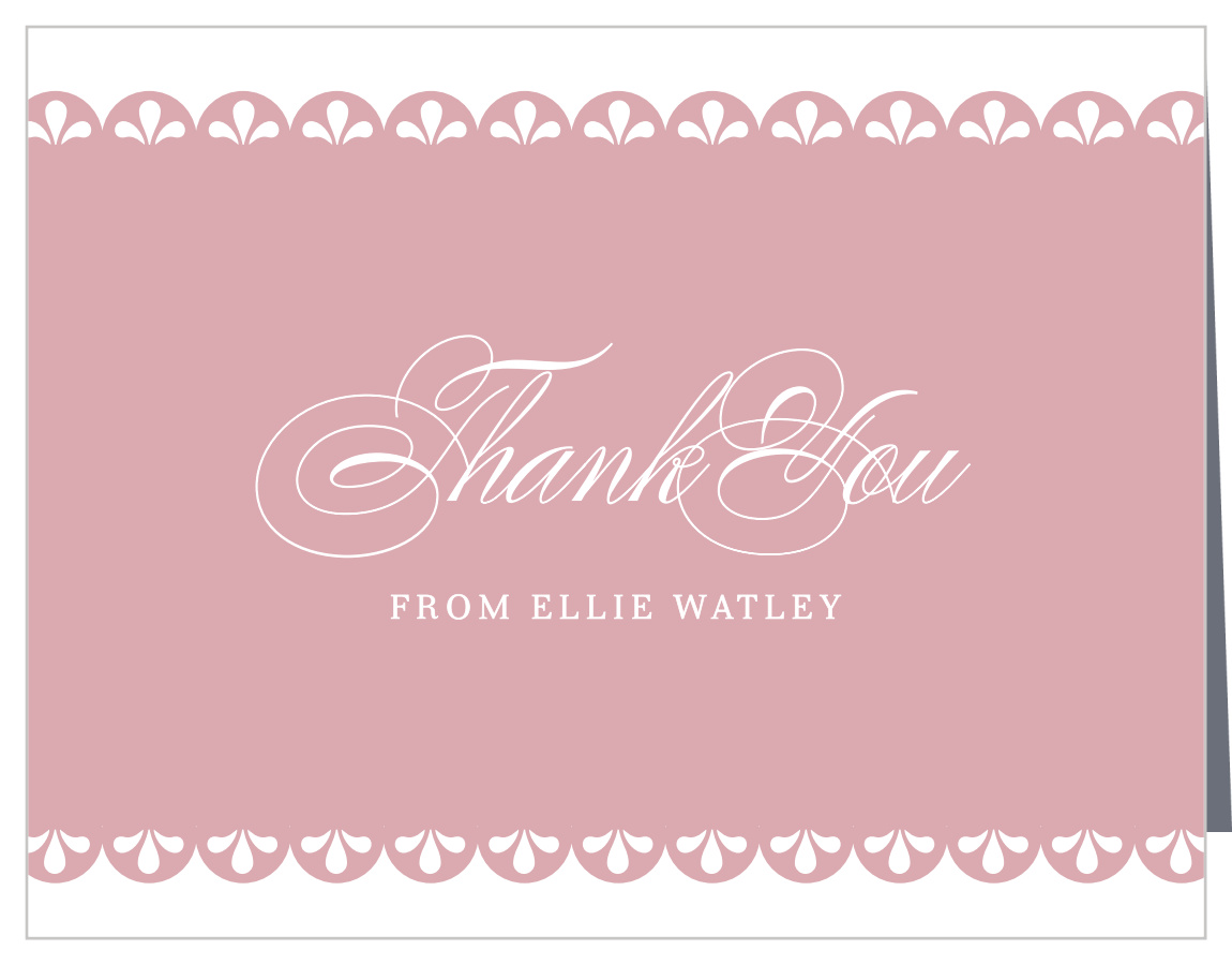 Lavish Brunch Party Thank You Cards