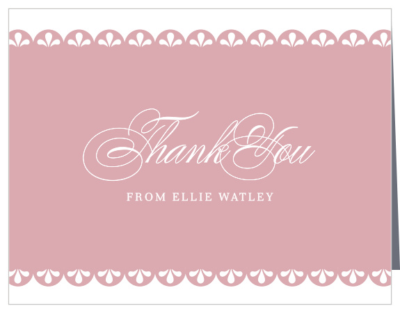 Lavish Brunch Party Thank You Cards