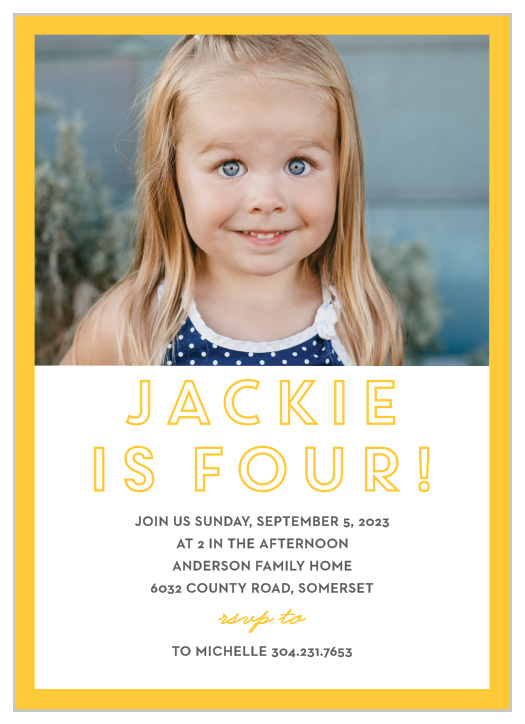 Your guest's faces will light up when they receive the Colorful Border Children's Birthday Party Invitation! 