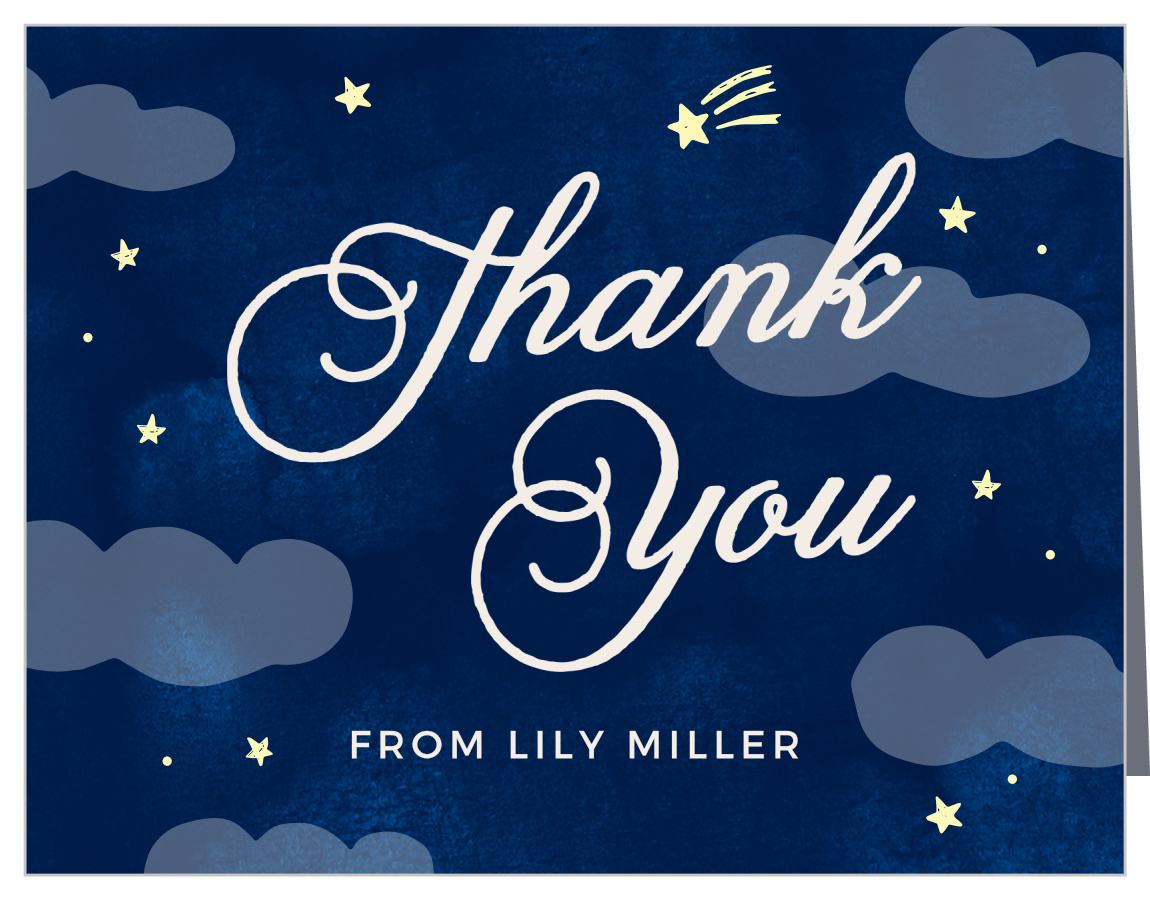 Sleep Under Children's Birthday Thank You Cards