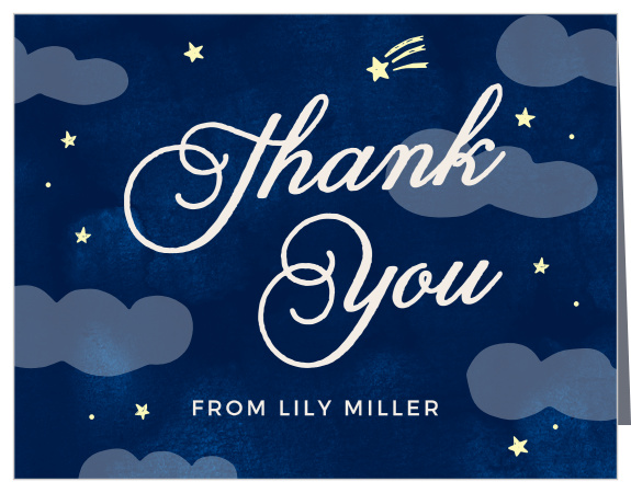 Sleep Under Children's Birthday Thank You Cards