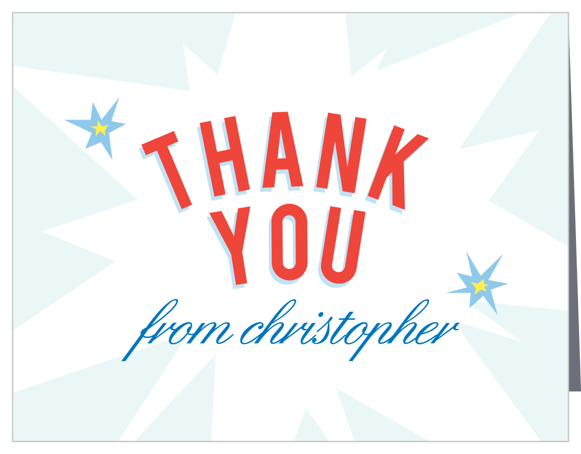 Super Hero Children's Birthday Thank You Cards