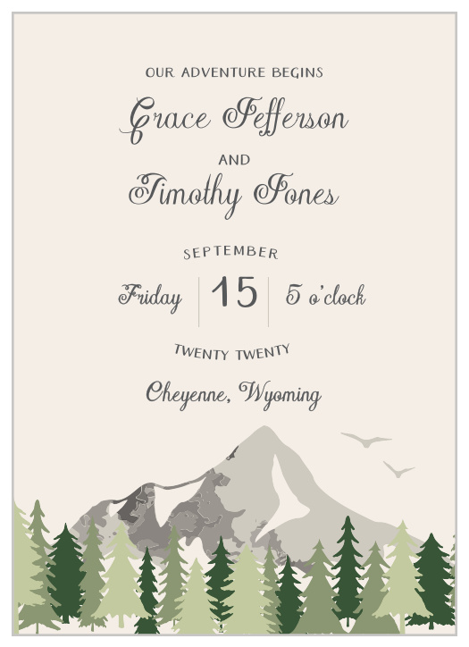 Forest Escape Wedding Invitations