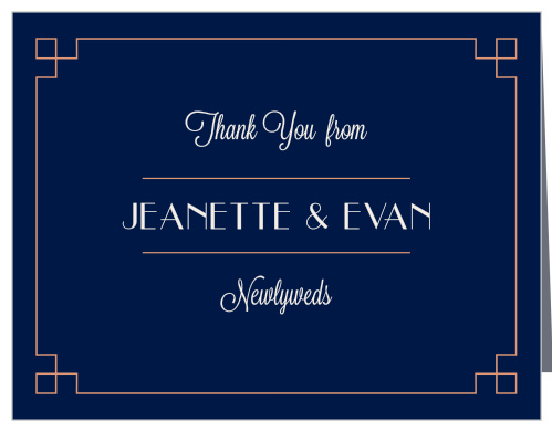 Coney Island Foil Wedding Thank You Cards