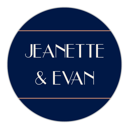 Coney Island Foil Wedding Stickers