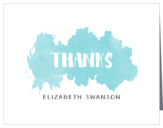 Art Bash Children's Birthday Thank You Cards