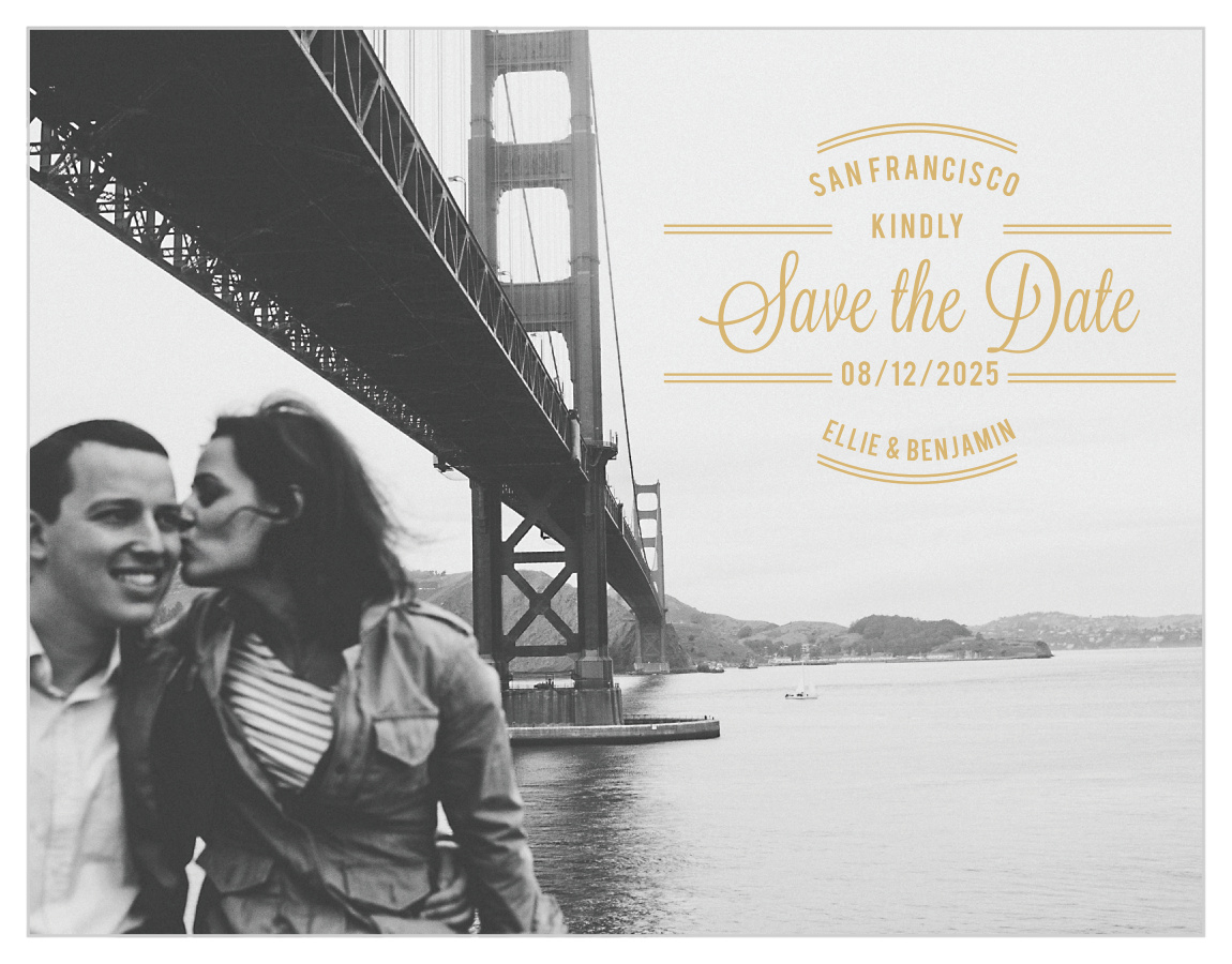 Rhapsody in Red Foil Save the Date Magnets