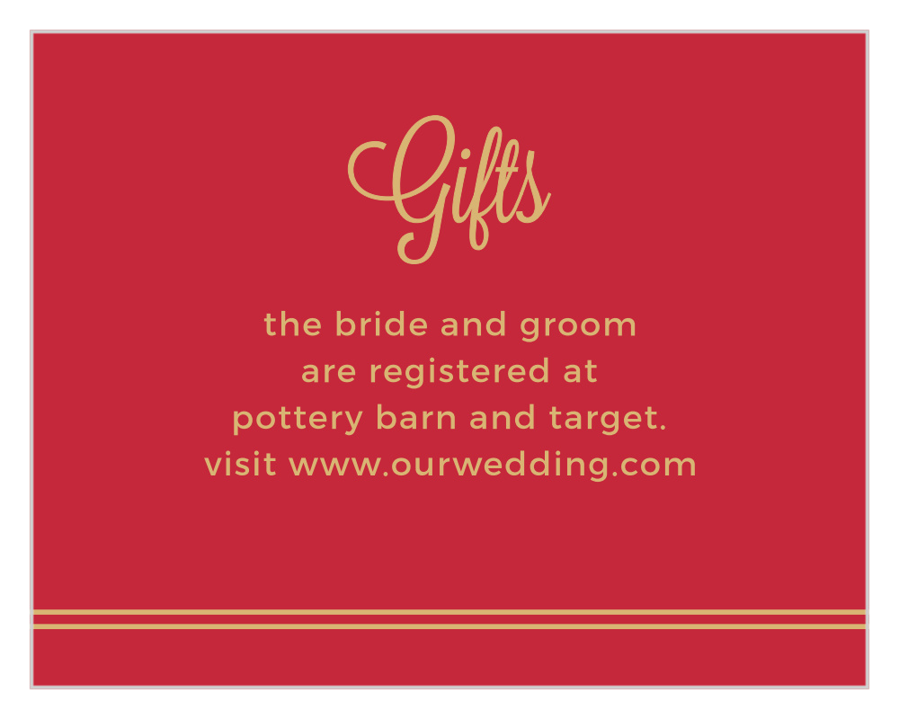 Rhapsody in Red Foil Registry Cards