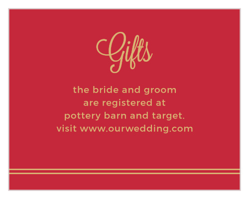 Rhapsody in Red Foil Registry Cards
