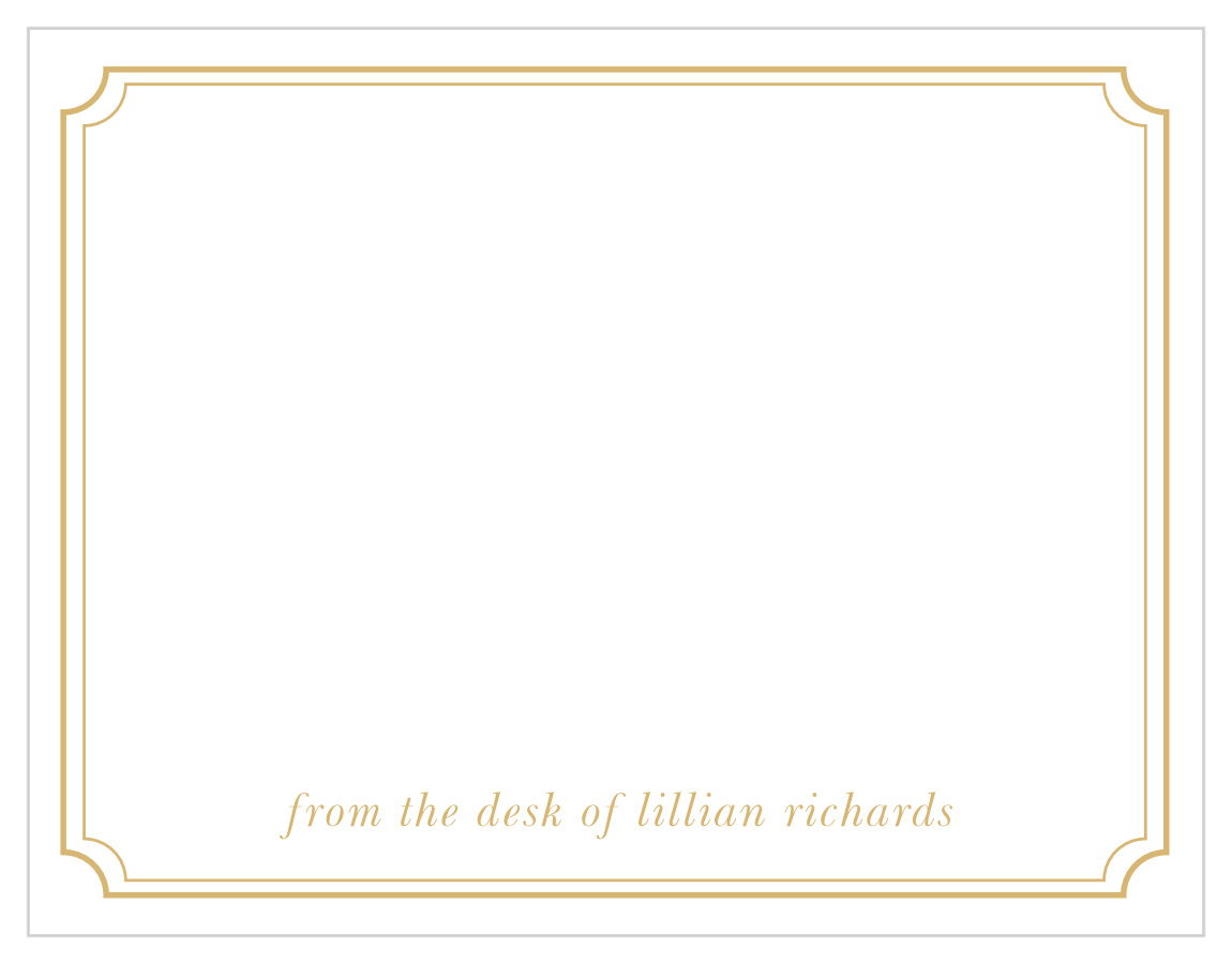 Antique Frame Foil Business Stationery