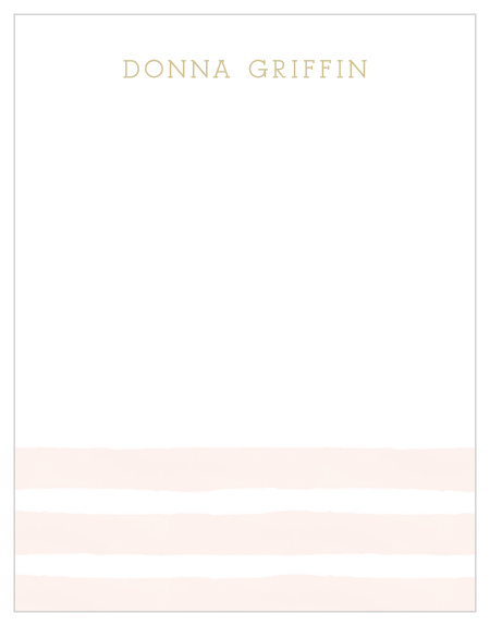 Watercolor Stripes Foil Business Stationery