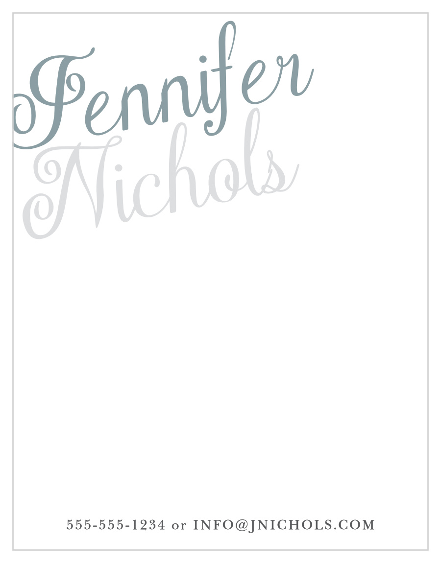 Plain Elegance Foil Business Stationery