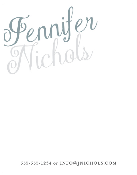Plain Elegance Foil Business Stationery