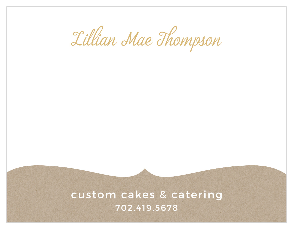 Kraft Frame Foil Business Stationery
