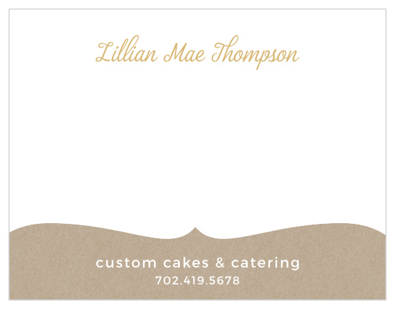 Kraft Frame Foil Business Stationery