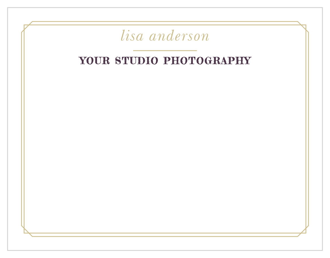 Vintage Photo Album Foil Business Stationery